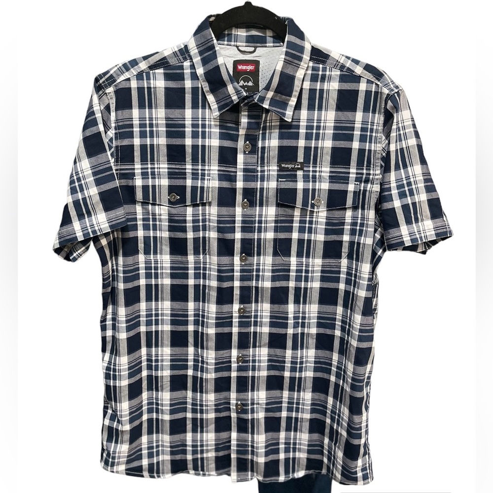 Wrangler Mesh Vent Short Sleeve Button Down Shirt M